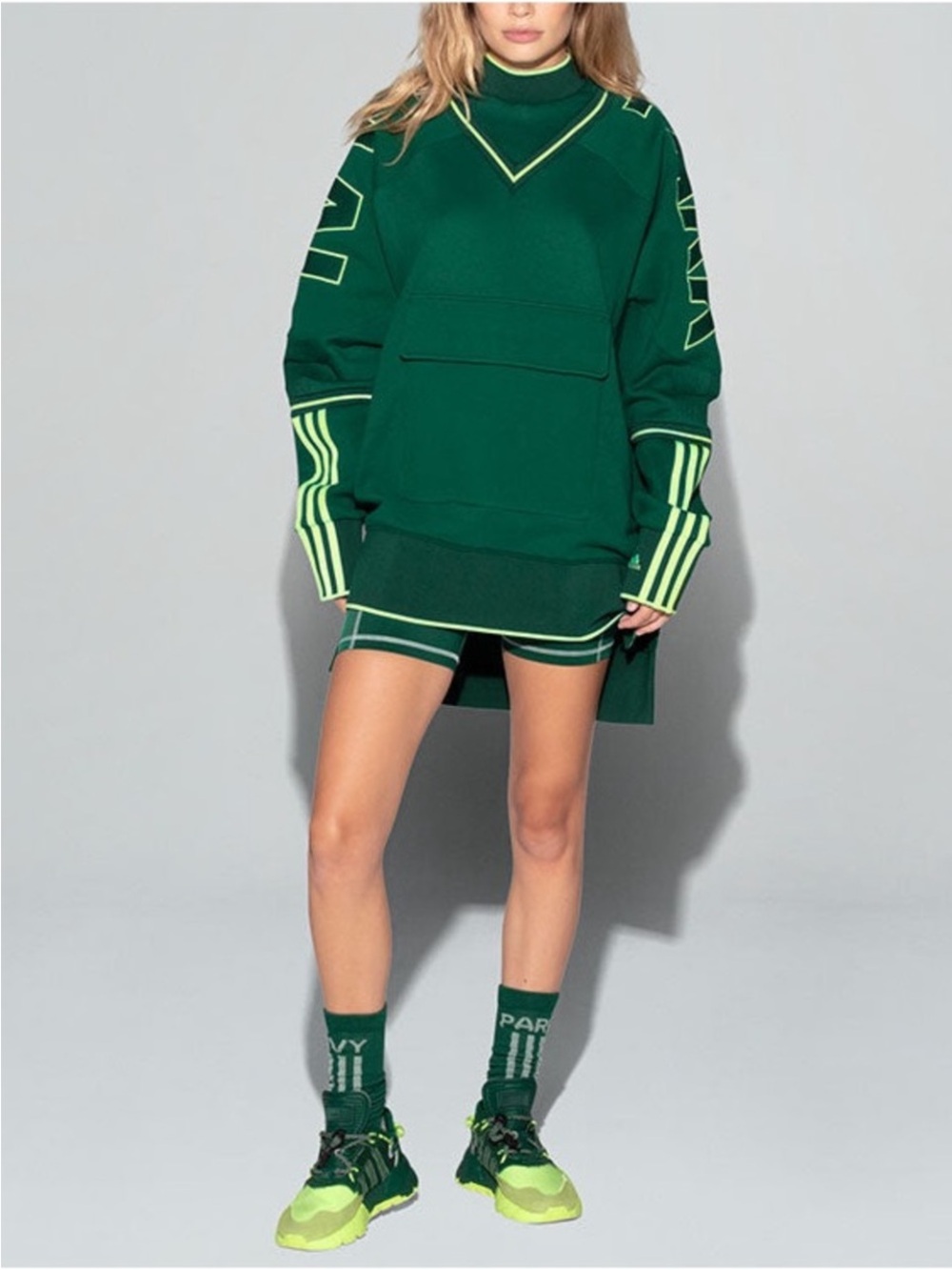 Adidas x IVY PARK Green Oversized Sweatshirt